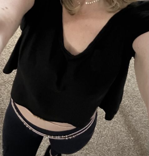 Customer photo review of Radiant Blush Tie On Waist Beads