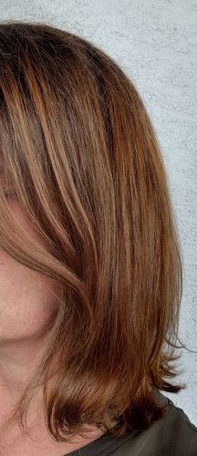 Customer photo review of Profi-Pflanzenhaarfarbe warmes Kupfer-Rot "warm tizian red" 90g Nachfüllpack
