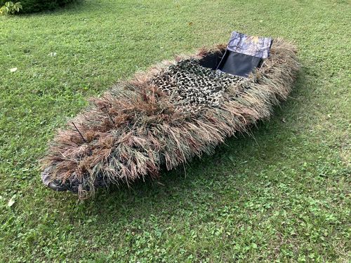 Customer photo review of Hunting Blind Raffia Grass (Pack)