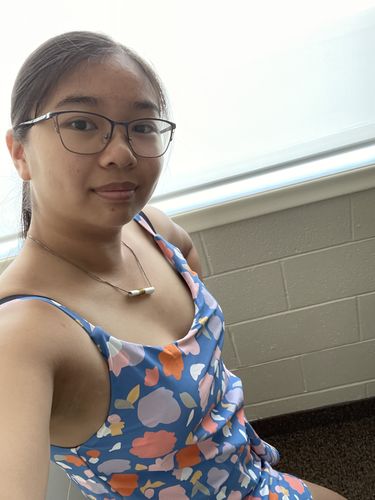 Customer photo review of rue swim romper