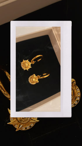 Customer photo review of Pirate Ship Earrings