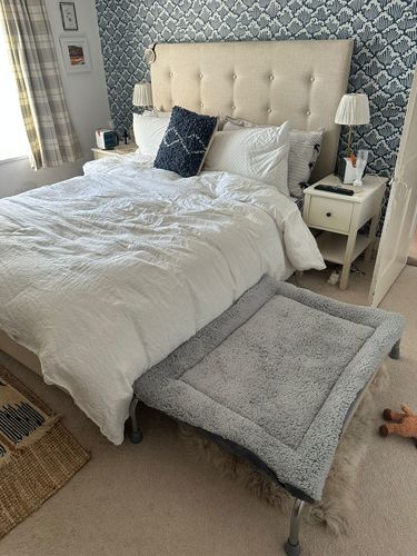 Customer photo review of Dark Grey Cuddle Soft & Grey Teddy Fleece Luxury Reversible Pad