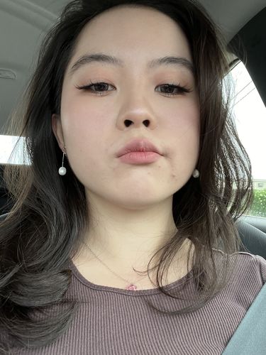 Customer photo review of Adriene Pearl Clip On Earrings in Silver