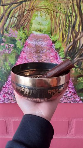 Customer photo review of Cuenco Tibetano Grabado (Re - 13,5 cm)