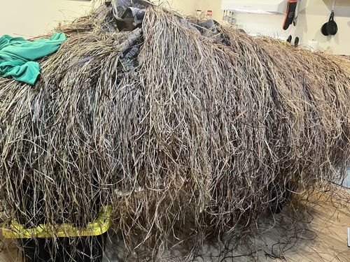 Customer photo review of Hunting Blind Raffia Grass (Pack)