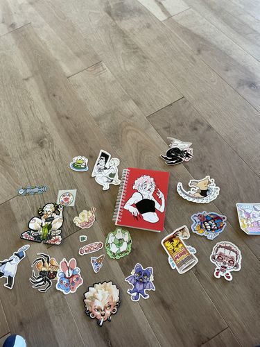 Customer photo review of Droopy Eye Girl Small Sticker Book