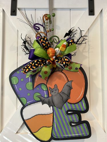 Customer photo review of Halloween Sign, Love Halloween wood sign, DECOE-W-90083, 22" Door Hanger