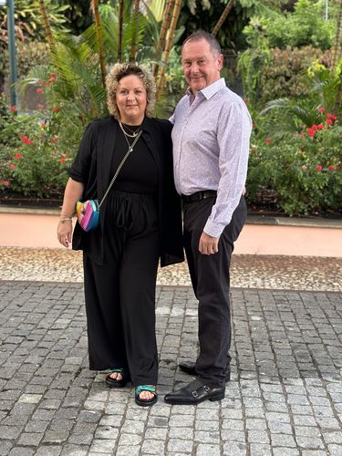 Customer photo review of Premium Wide Leg Trousers 'Olivia'- Black