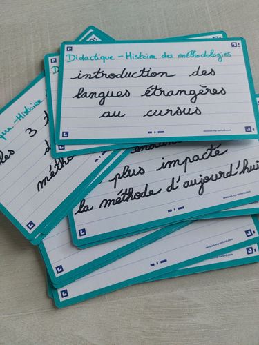 Avis photo d'un client sur Flashcards FLASH 2.0 OXFORD # 80 cartes 7,5 x 12,5 cm - ligné