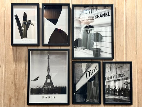 Customer photo review of Louis Vitton, Black and white Painting