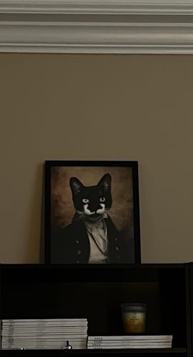 Customer photo review of The Baron - Custom Vintage Pet Portrait