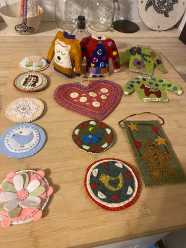 Customer photo review of Premium Wool Blend Craft Felt Sheets - Value Packs