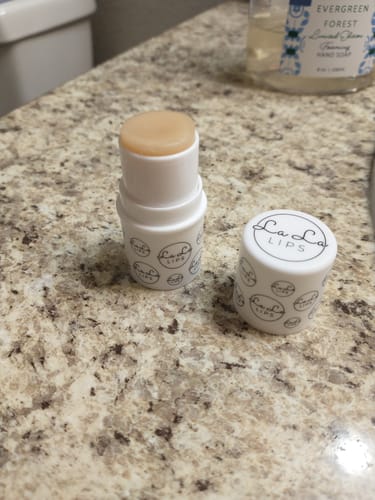 Customer photo review of LA LA LIPS LIP BALMS