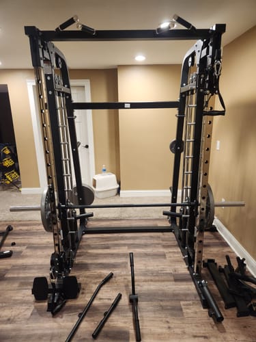 Customer photo review of All-in-One Home Gym Smith Machine Spirit B2