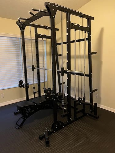 Customer photo review of Major Fitness SML07 All-In-One Home Gym Smith Machine