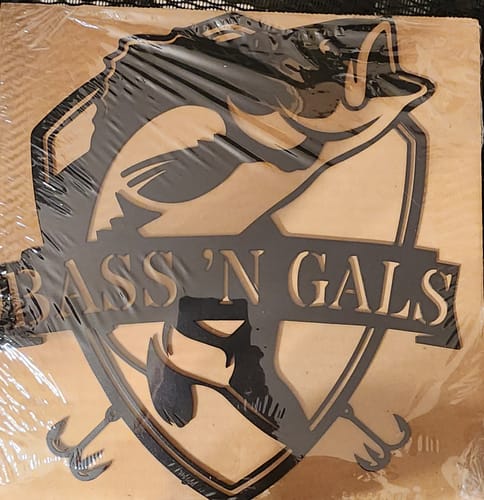 Peggy G. review of Custom Metal Bass Fish Name Sign | 20+ Color Options image 1 out of 1