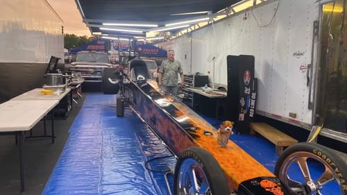 Customer photo review of Double Racing Canopy Pit Light Set - 20,000 Lumens