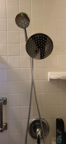 Customer photo review of 3-Spray Dual Shower Head Set