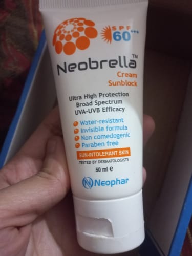Customer photo review of Neobrella Sunblock Cream SPF60 PA+++