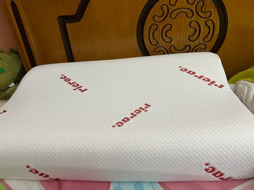 Customer photo review of Wavy Memory Foam Pillow