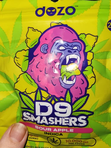 Customer photo review of D9 Smasher | Sour Apple (Indica)