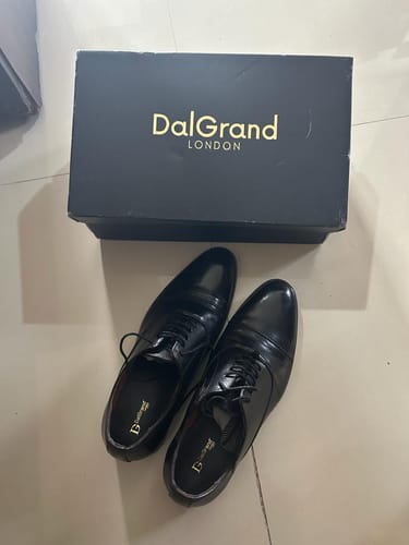 Customer photo review of Black Calf Belmont Leather Oxford Shoes