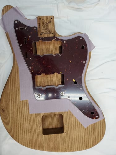 Customer photo review of Tort Mars Brown - Jazzmaster Pickguard - Genuine 4-ply Celluloid