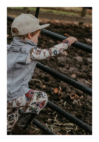 Customer photo review of Hittin' the Hay 2 Piece Pajama Set