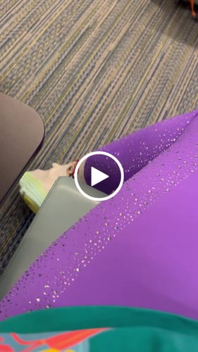 Customer video review of LUXEIT DIAMOND™ Purple High-Waisted Leggings