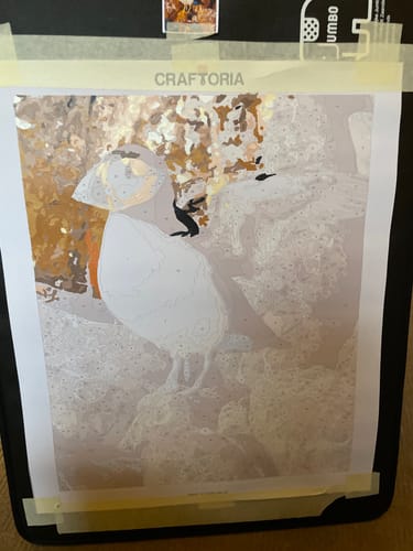 Customer photo review of Custom Paint By Numbers Kit