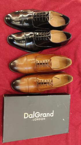 Customer photo review of John Black Calf Belmont Leather Oxford Shoes