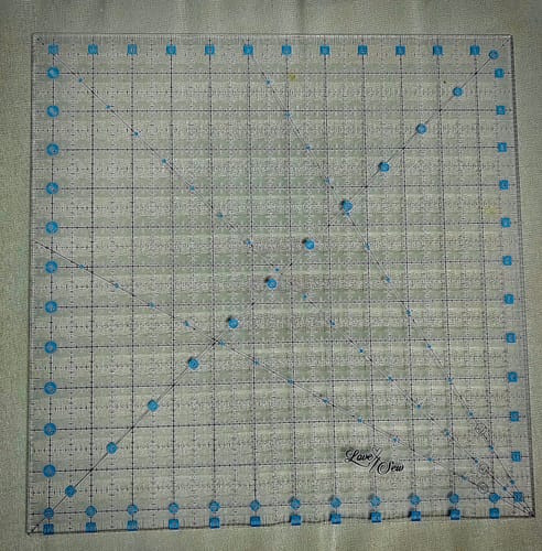 Customer photo review of Love Sew Quilter's Ruler - 12.5" x 12.5"