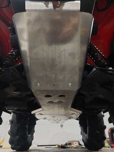 Customer photo review of Aluminum Central Skid Plates for Can-Am Outlander 650-1000R & MAX