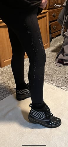 Customer photo review of LUXEIT DIAMOND™ Noir Black High-Waisted Leggings
