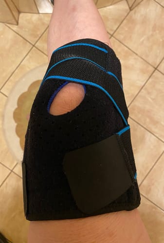 Customer photo review of Zselés Térdrögzítő