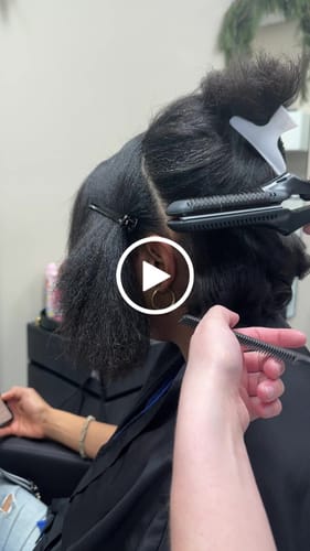 Customer video review of Classic Infrared Tourmaline Ceramic Black Titanium Flat Iron 1.5''