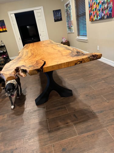 Customer photo review of X Metal Dining Table Legs - 417 Xavier - 28H inch