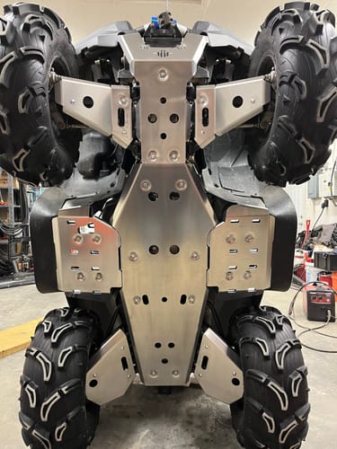 Customer photo review of Complete Aluminum Skid Plates for Yamaha Grizzly 550/700