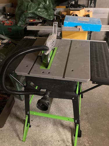 Customer photo review of Scie sur table 255mm Evolution FURY5-S avec Lame multi-matériaux TCT