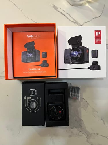 Customer photo review of Vantrue Element 2 (E2) Dual Wifi Voice Controlled Front & Rear Dash Camera