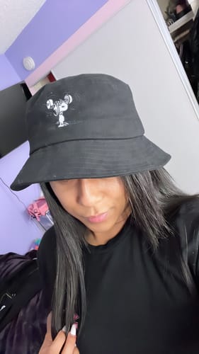 Customer photo review of Big Black Bucket Hat