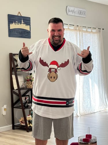 Customer photo review of Christmas Style 'Griswold' Hockey Jersey