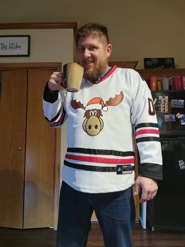 Customer photo review of Christmas Style 'Griswold' Hockey Jersey