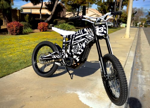 Customer photo review of Custom Seat Cover: Talaria Sting