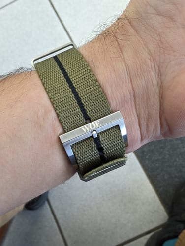 Customer photo review of Five Eye Nylon Watch Strap - Stripe