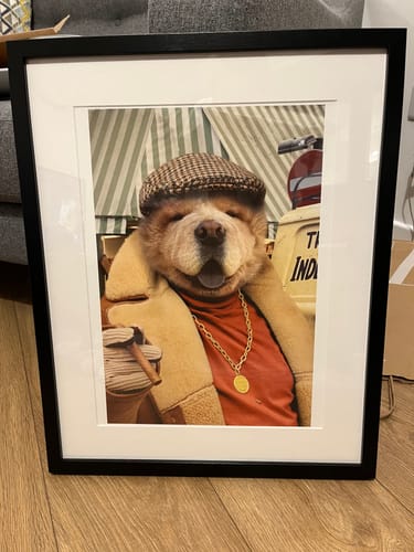 Customer photo review of Del Boy - Custom Pet Portrait