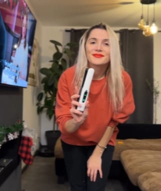 Customer photo review of SUNMAY Voga 2 in 1 Cordless Hair Straightener and Curler for Travelling