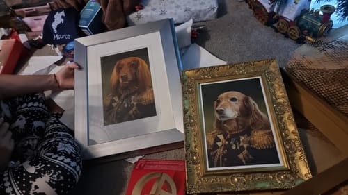 Customer photo review of The General - Custom Vintage Pet Portrait