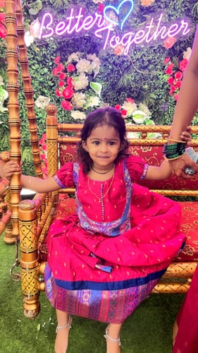 Customer photo review of Srushti Magenta Mini