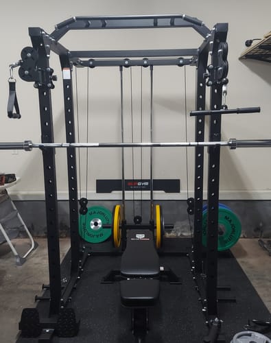 Customer photo review of MAJOR All-in-One Home Gym Power Rack Package PLM03